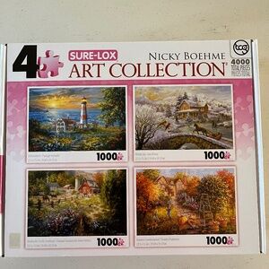 Nicky Boehme Art Collection Puzzles 4 1000 pc Sure Lox